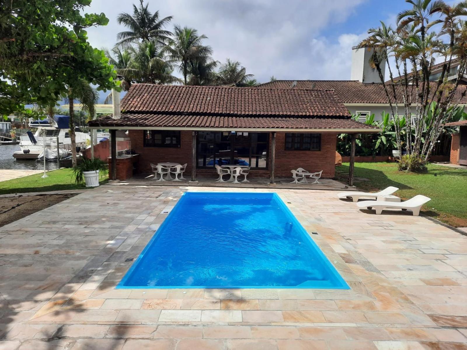 Casa Na Marina Com Piscina Churrasqueira E Pier 과루자 외부 사진