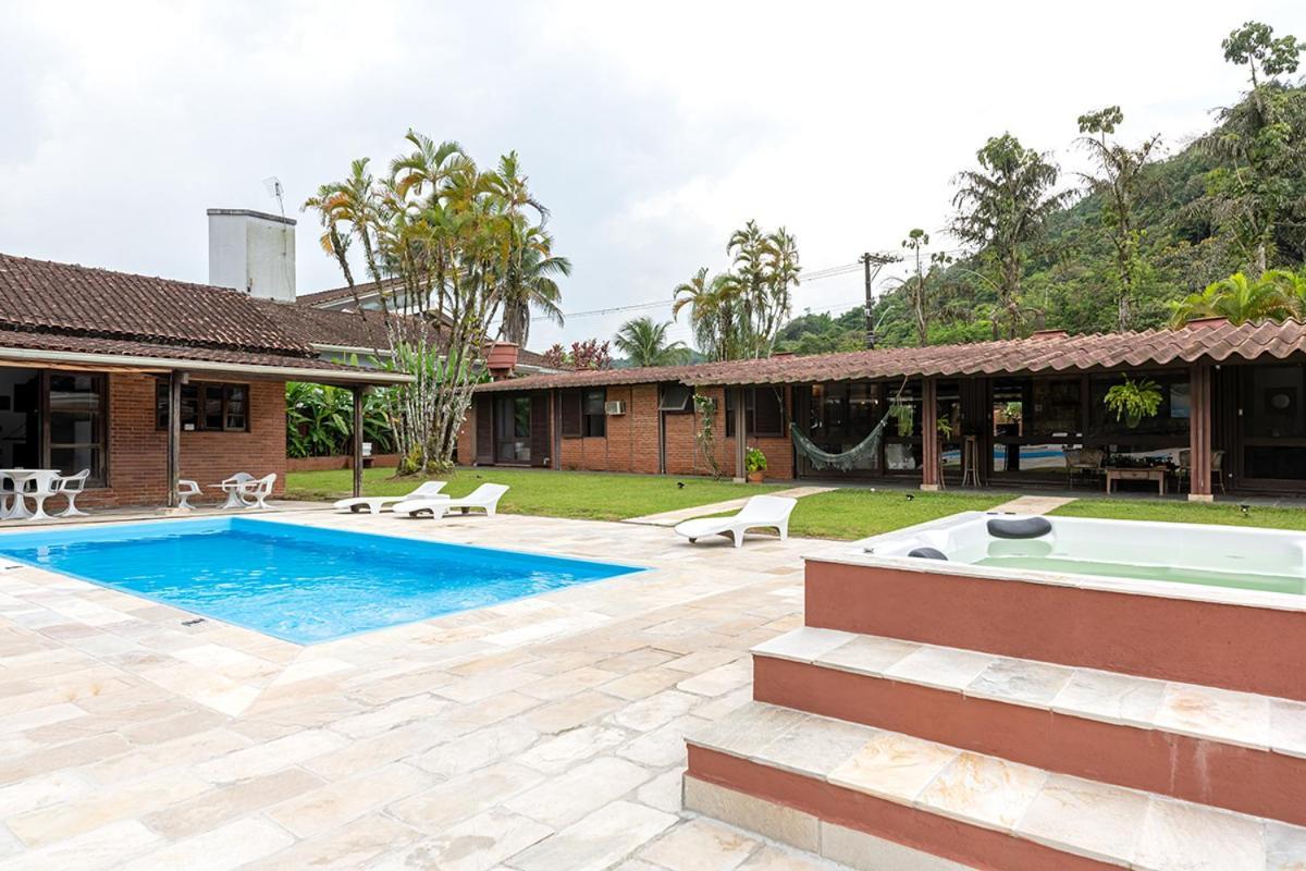 Casa Na Marina Com Piscina Churrasqueira E Pier 과루자 외부 사진